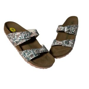 Birkenstock Sydney Vegan Birko-Flor Sandal Paisley LightRose Size 40 L9